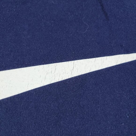 Nike Shirt Men Large Blue Logo Graphic Tee Crew Neck Short Sleeve Pullover Adult - Picture 3 of 12